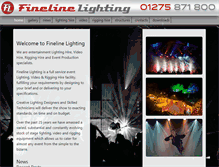 Tablet Screenshot of finelinelighting.com